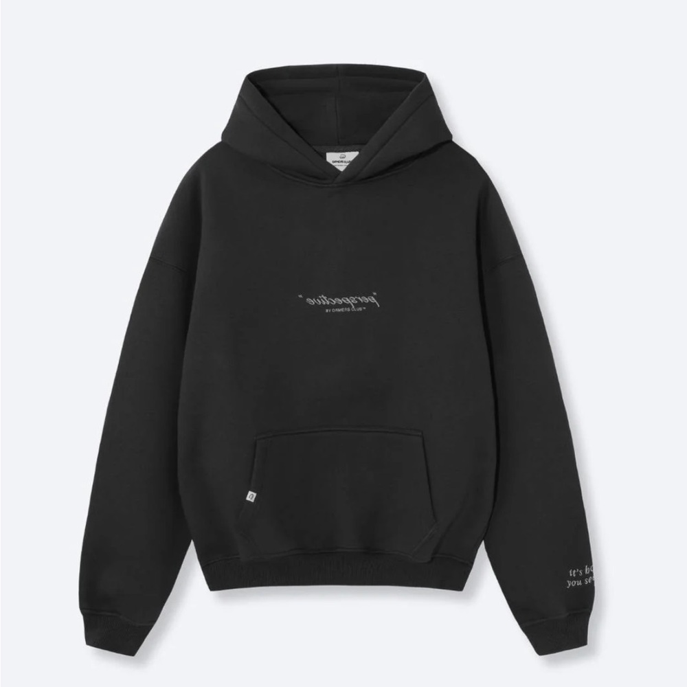 Drmers club perspective hoodie in faded black
